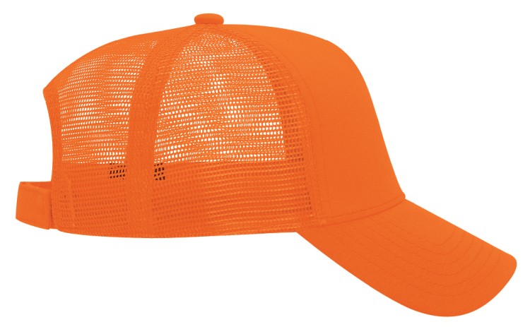 OTTO CAP® 5 Panel Mid Profile Mesh Back Trucker Hat 16