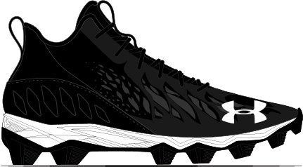 Boys' UA Spotlight Franchise RM Jr. Football Cleats 3