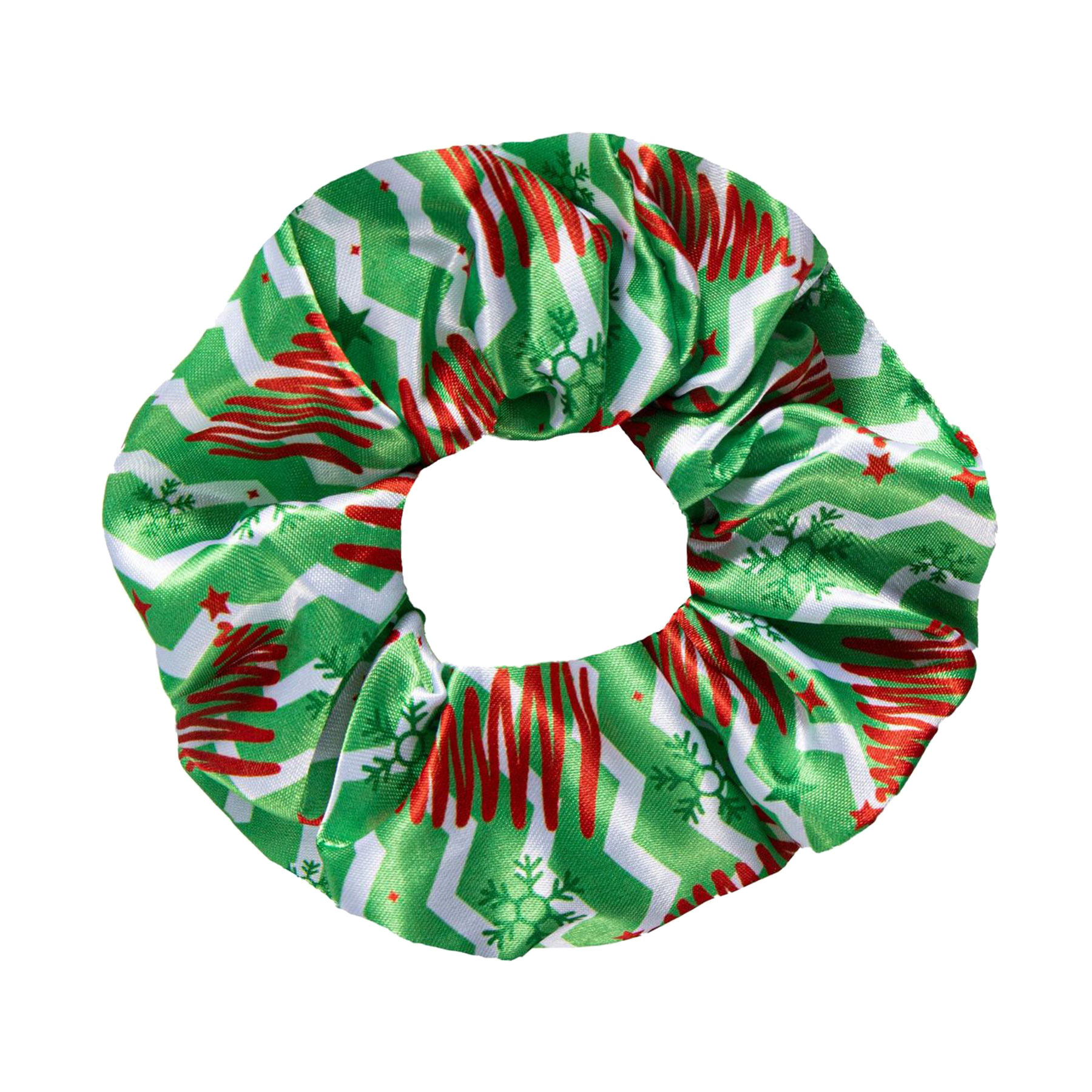 Full Color Printed Satin Silk Hair Scrunchies 32
