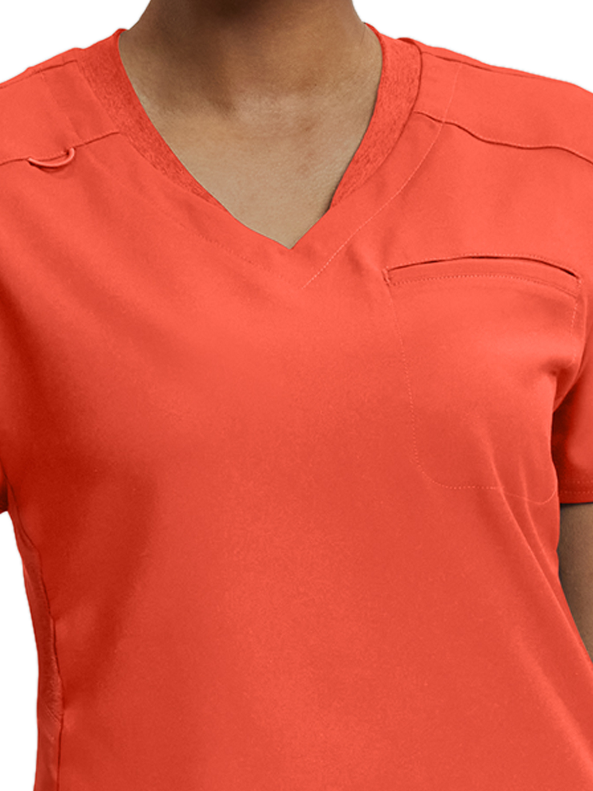 White Cross - VIBE - Women's Two-Pocket Knit Collar V-Neck Top 14