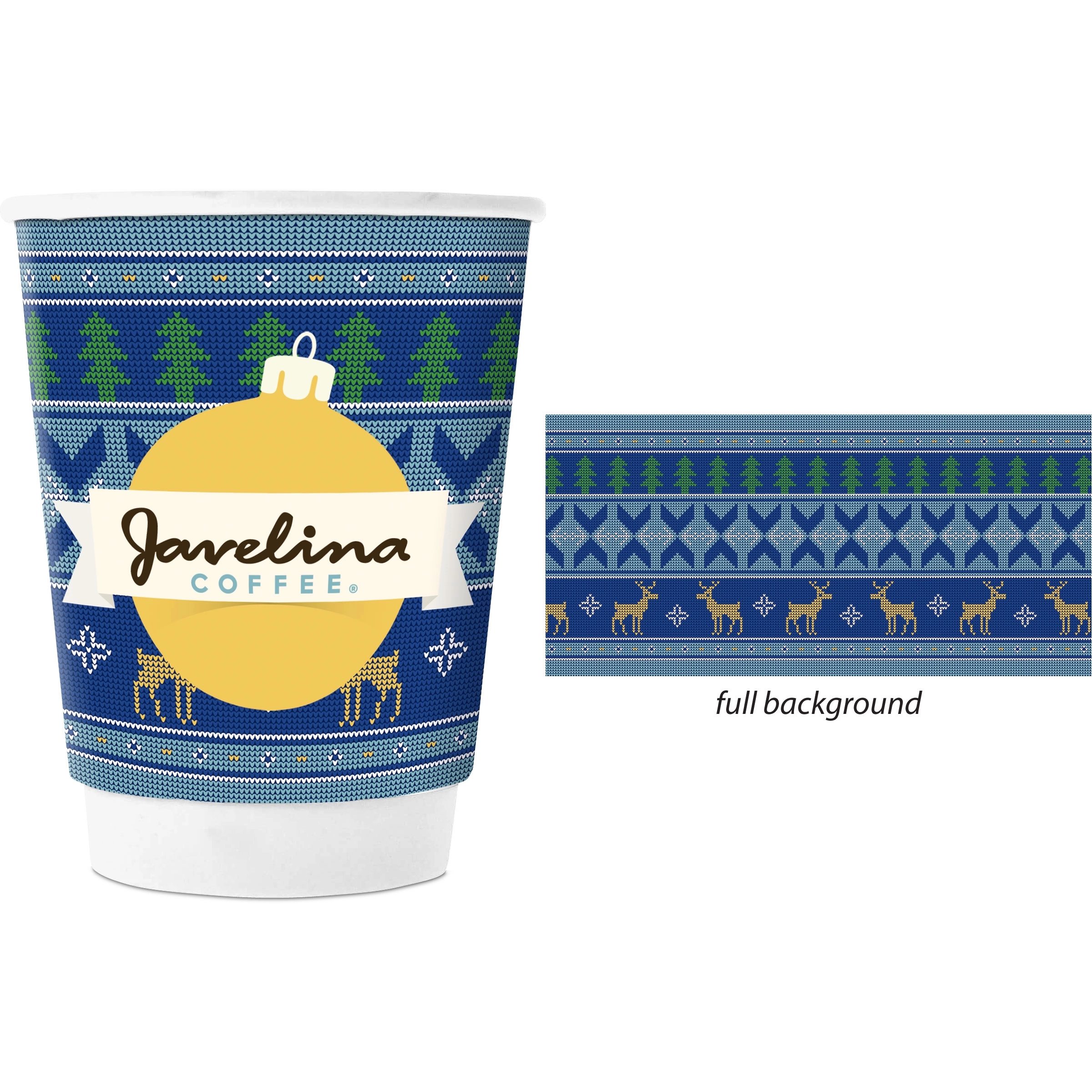 Holiday Themed 12 oz Double Wall Cup 5