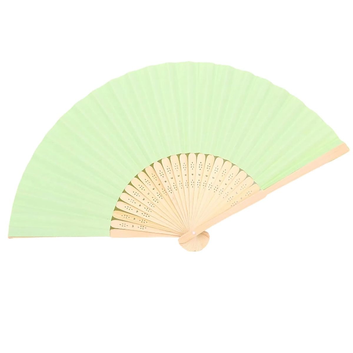 14.96 Inch Paper Fan with Bamboo Frame Lightweight Design 4