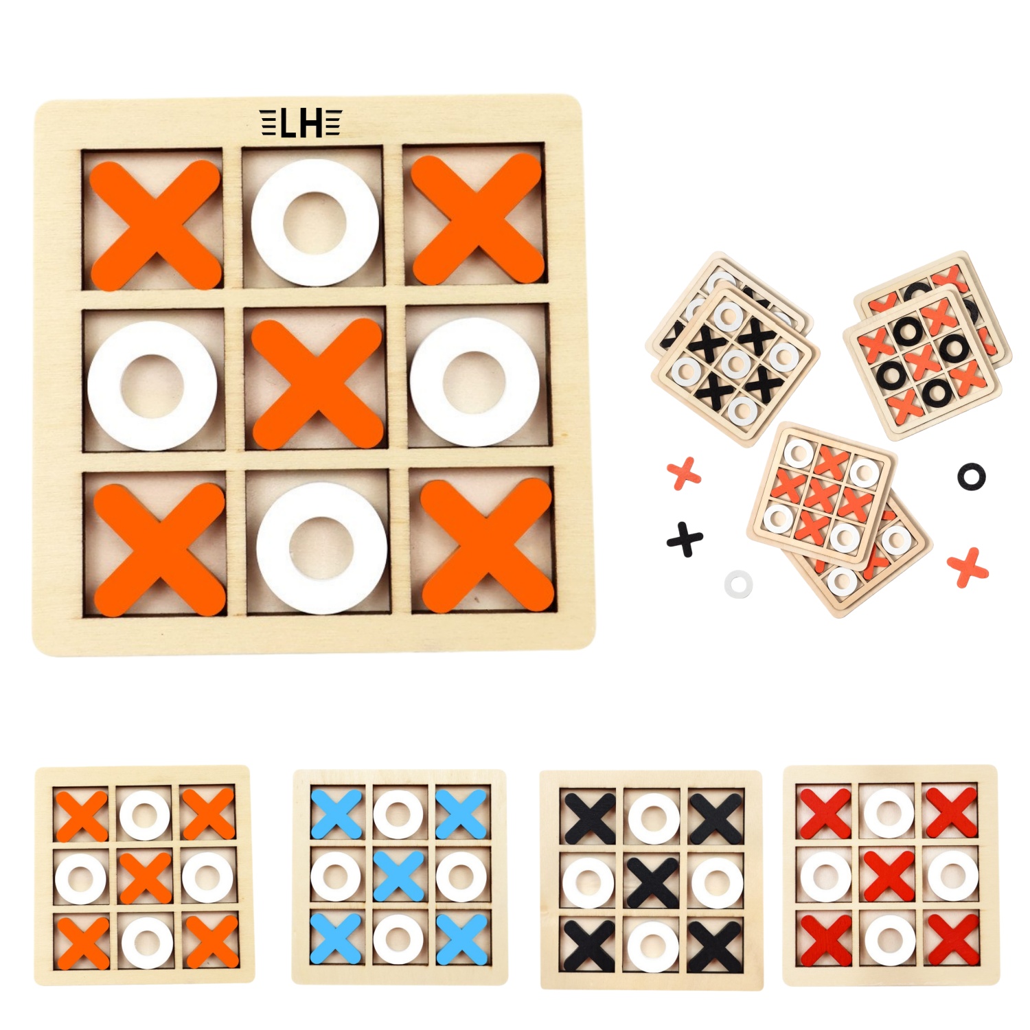 Wooden Tic Tac Toe Game 3