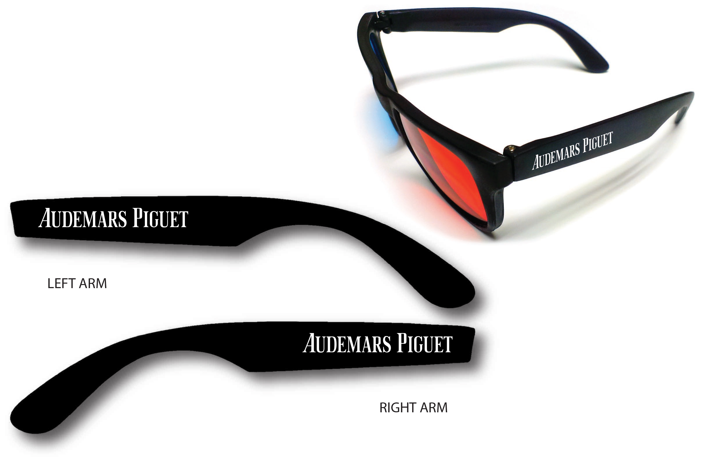 3D Glasses - Plastic ProView - Red/Cyan Lenses - Custom Imprint 3