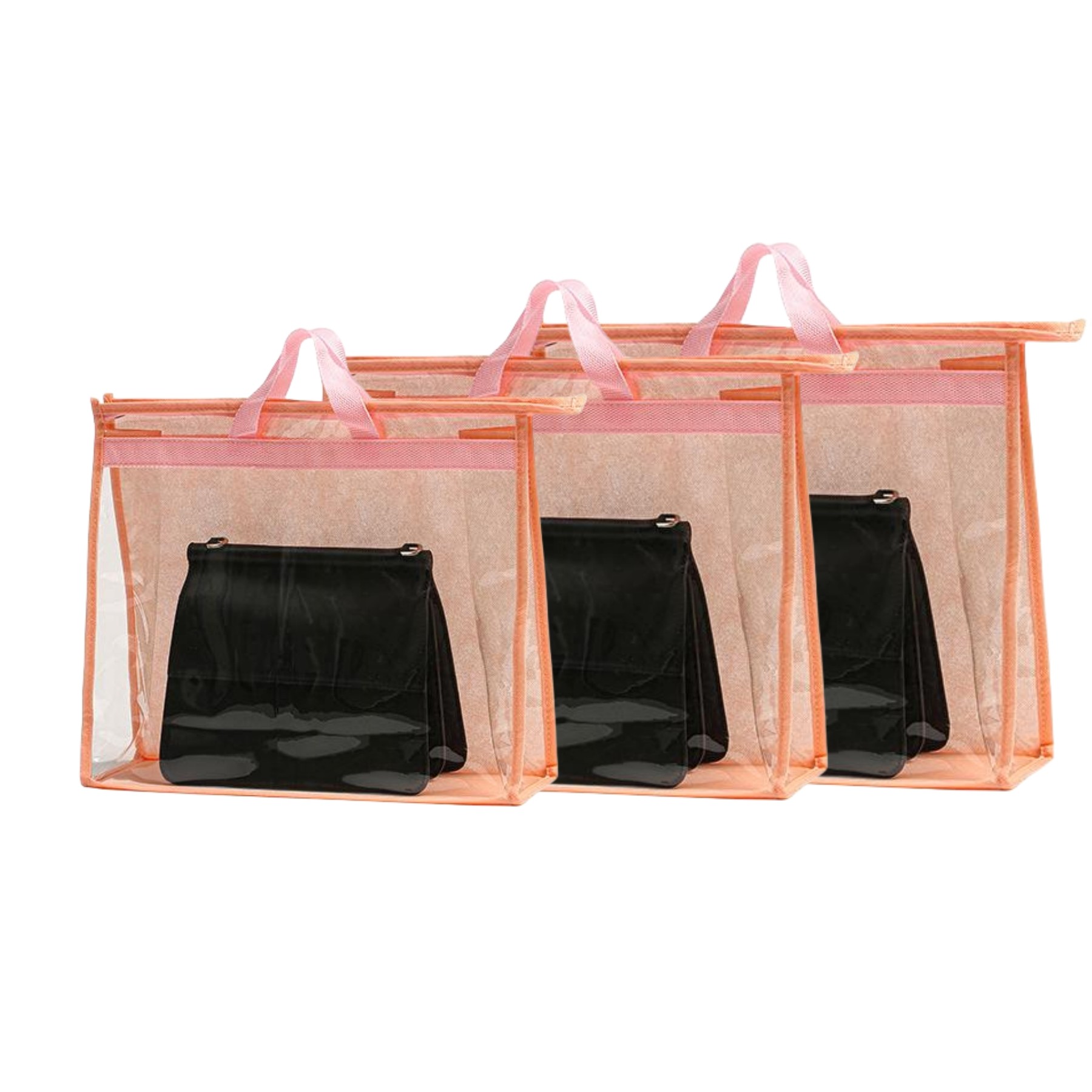 3Pcs Clear Handbag Storage Organizer 2