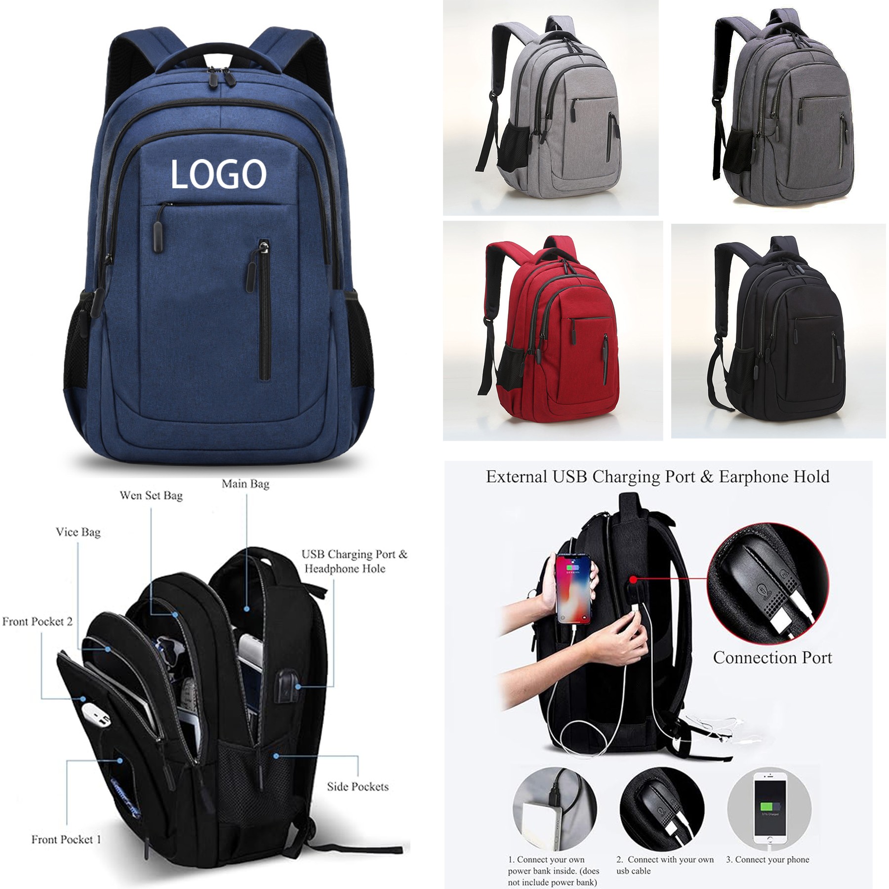 Business Travel Laptop Backpack