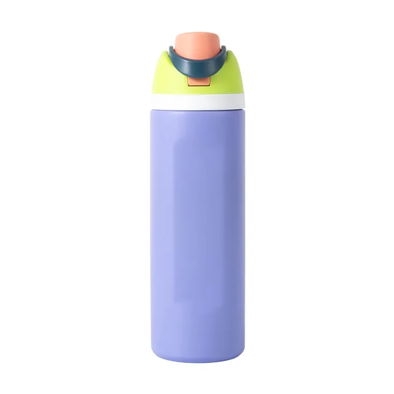 24oz Insulated Stainless Steel Water Bottle with Straw, custom water bottle with logo imprint 10