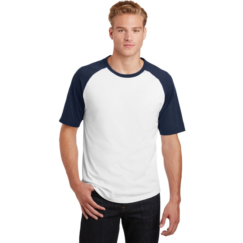 Sport-Tek Short Sleeve Colorblock Raglan Jersey. 13