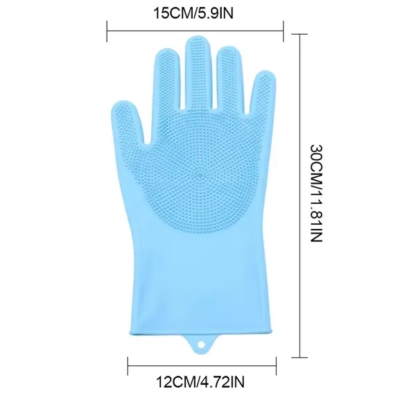 Silicone Pet Bathing Gloves with Anti-Bite Protection 8