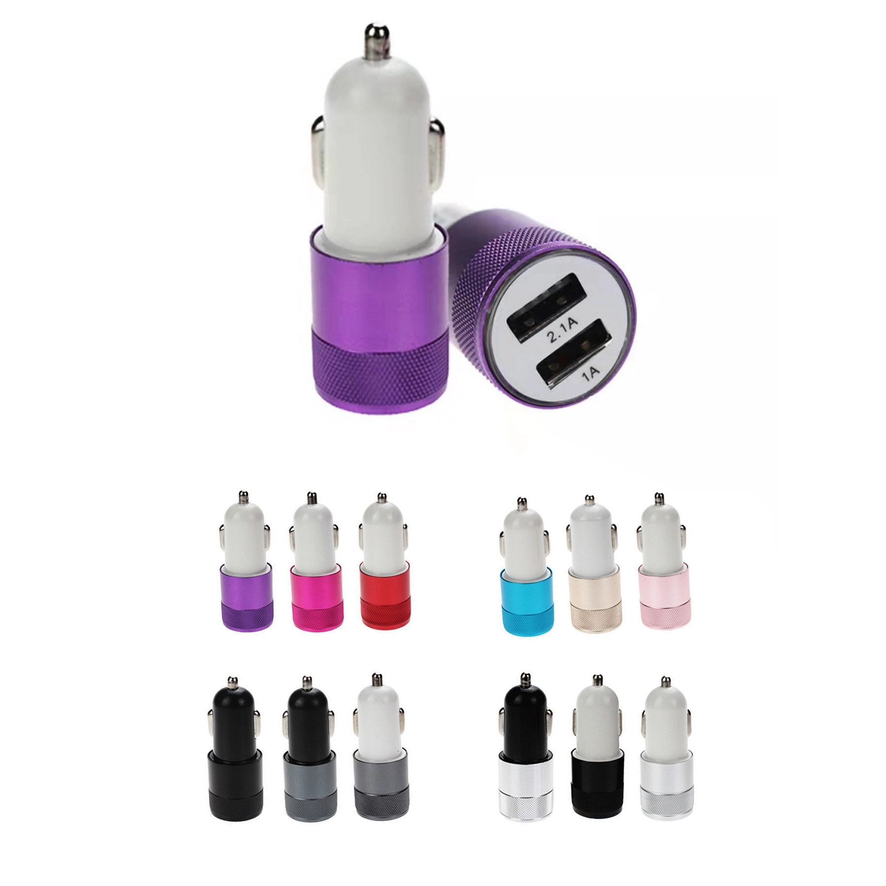 Dual  port  USB Car Charger to Charge multiple devices 4