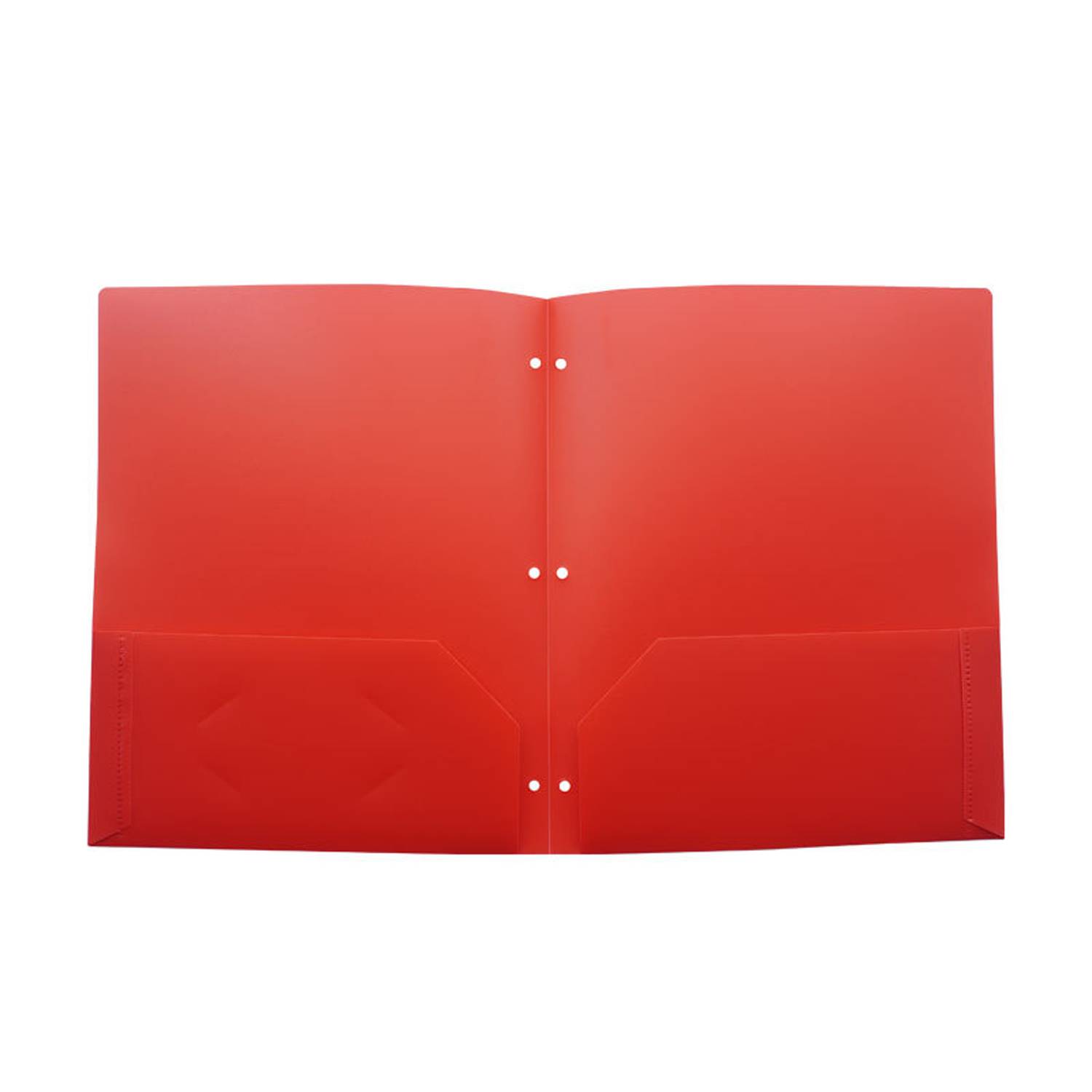 Letter Size Plastic 2-Pocket File Folder 3