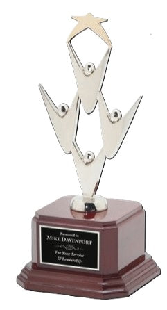 Teamwork Award With Star On Base 8