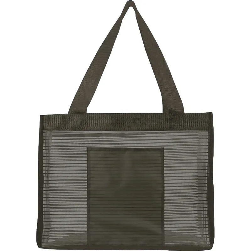 Sheer Striped Tote Bag 8