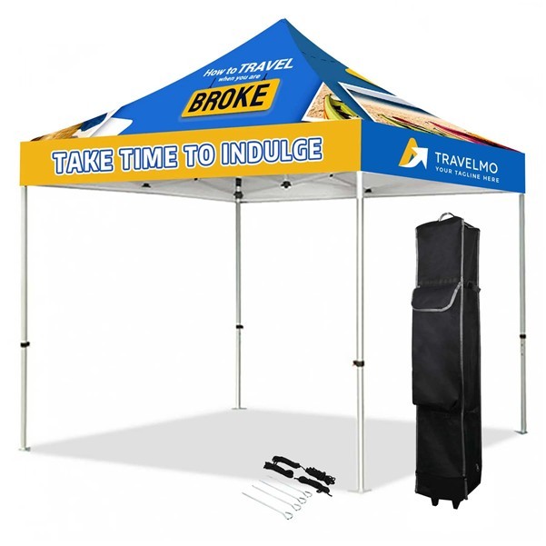 10' Hex Aluminum Frame With Full Color Canopy 1