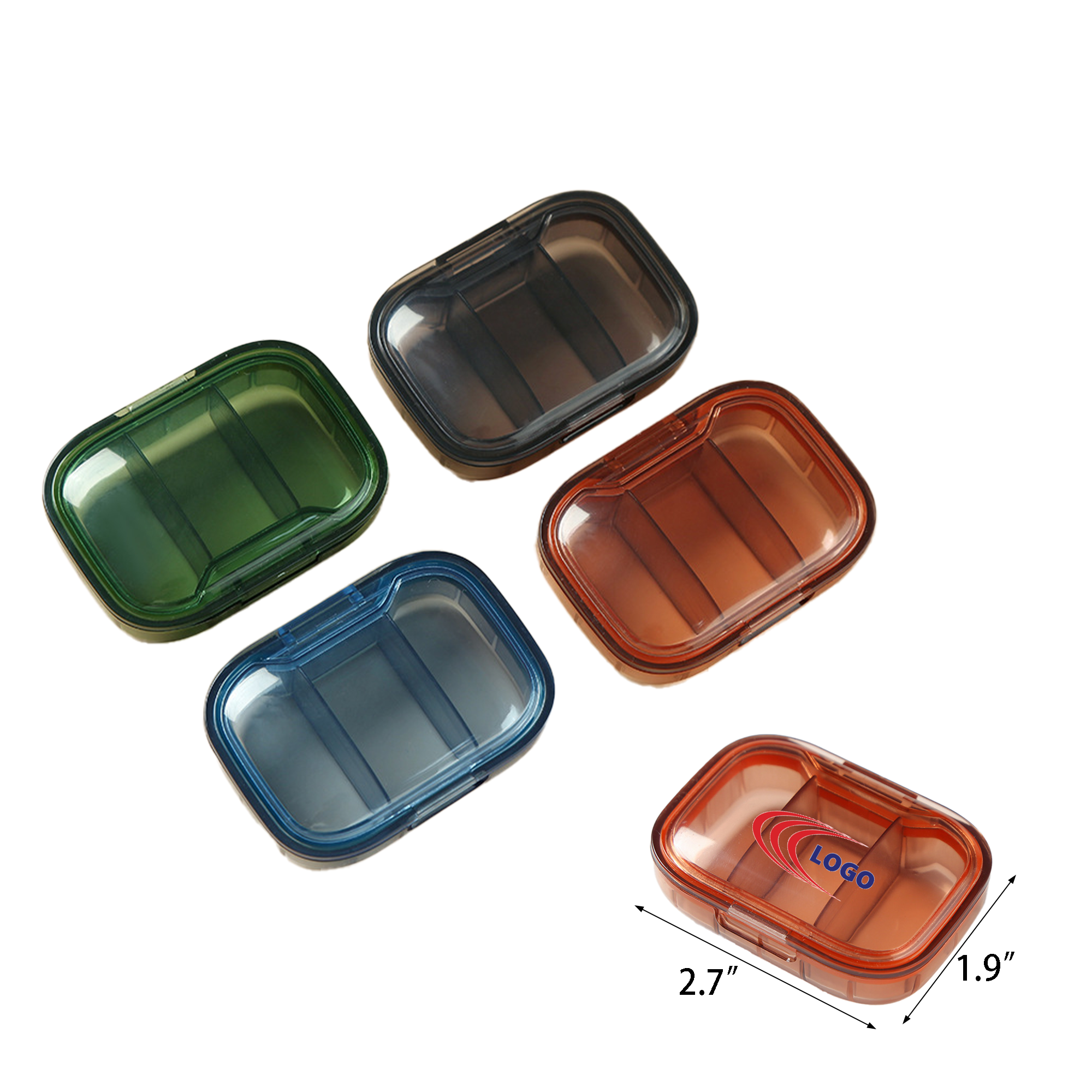 Three-Compartment Pill Packaging Box 2