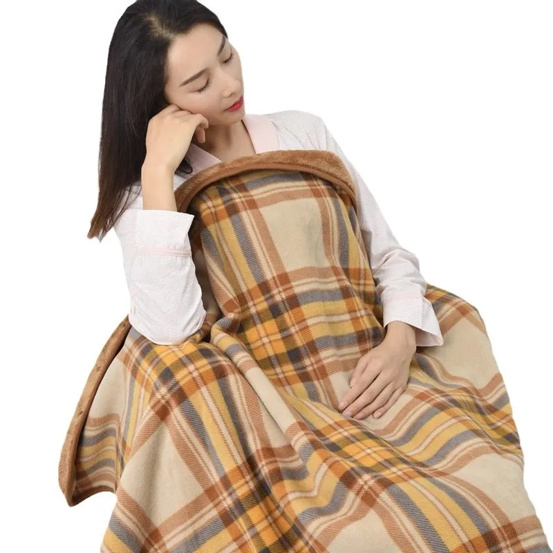 Fleece Wearable Blanket Poncho Throw With Buttons 3