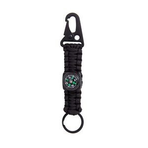 Handmade Paracord Survivor Rope Key Chain With Eagle Beak Carabiner 21
