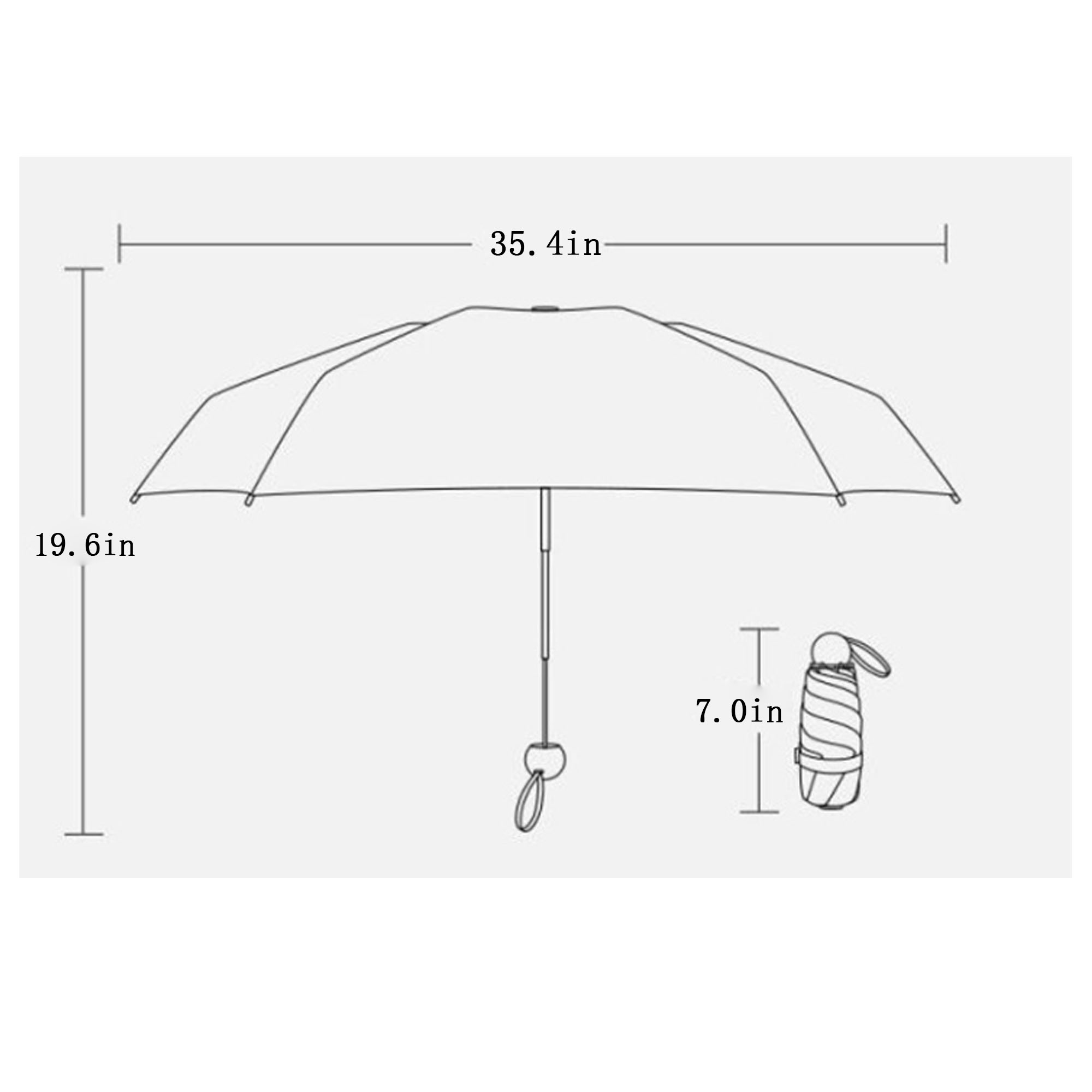 Rubber Rain And Sunscreen Dual-Use Umbrella ?C All-Weather Protection 2