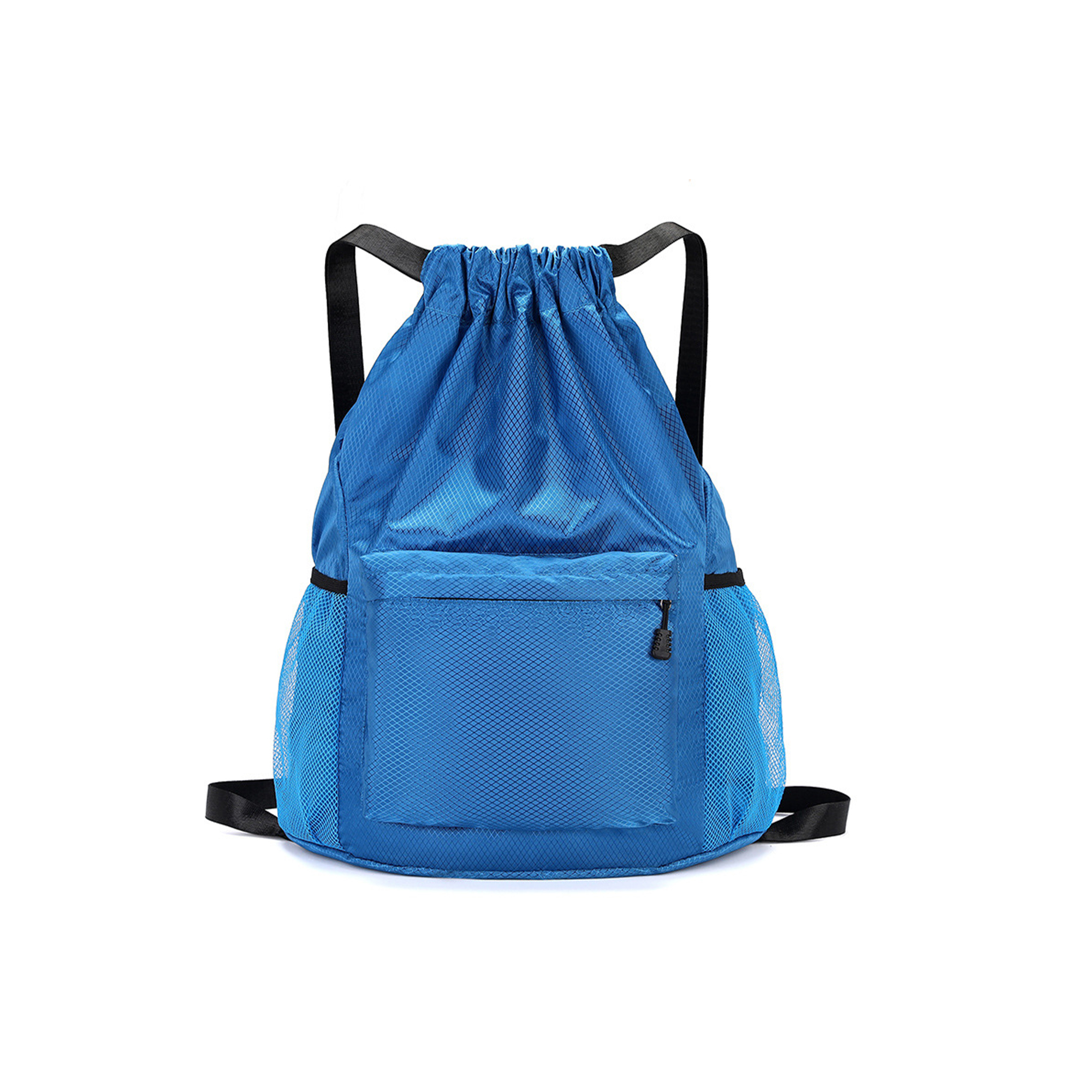 Customizable Oxford Mesh Gym Bag with Zipper Pocket 1