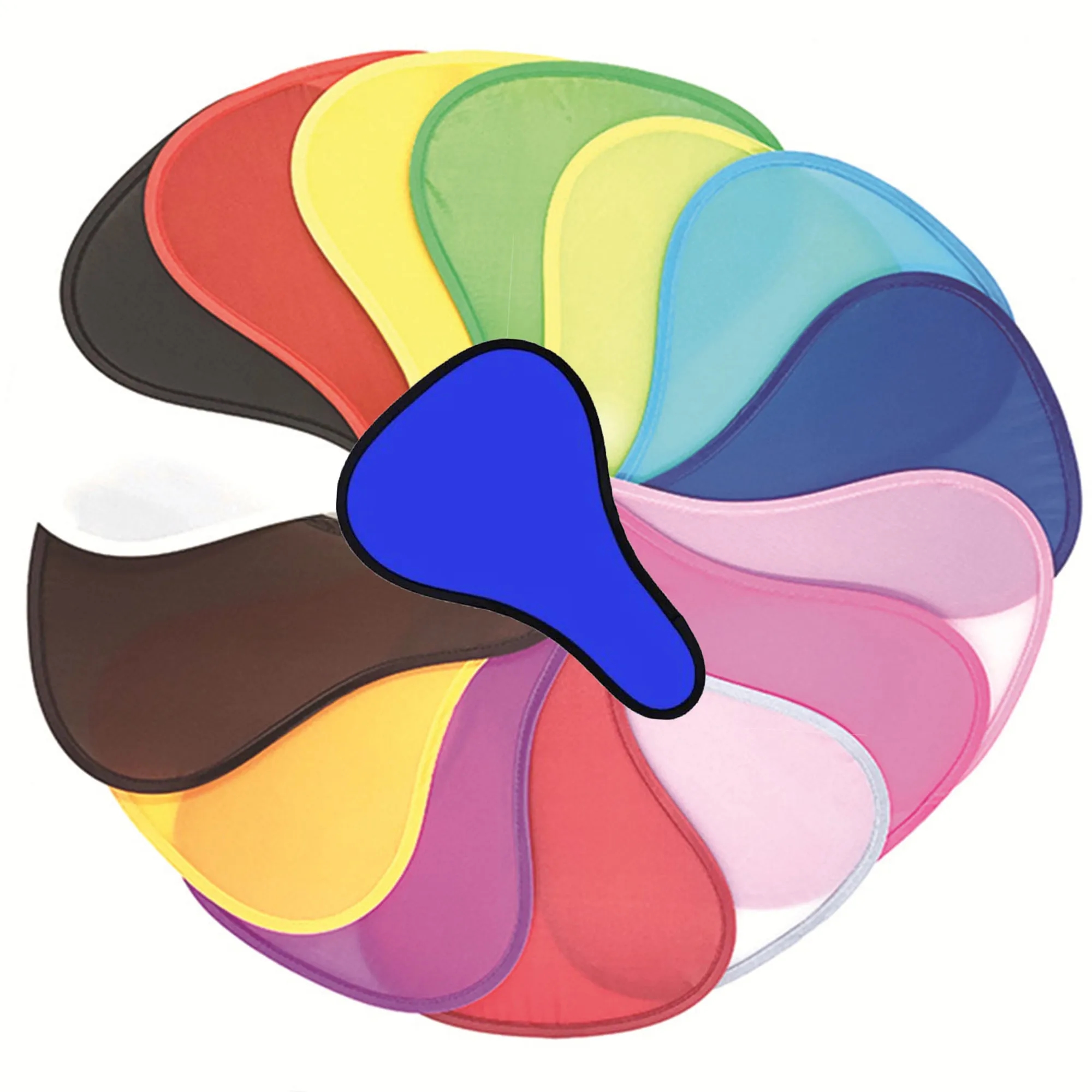 Cyclone Folding Polyester Fan With Pouch 1
