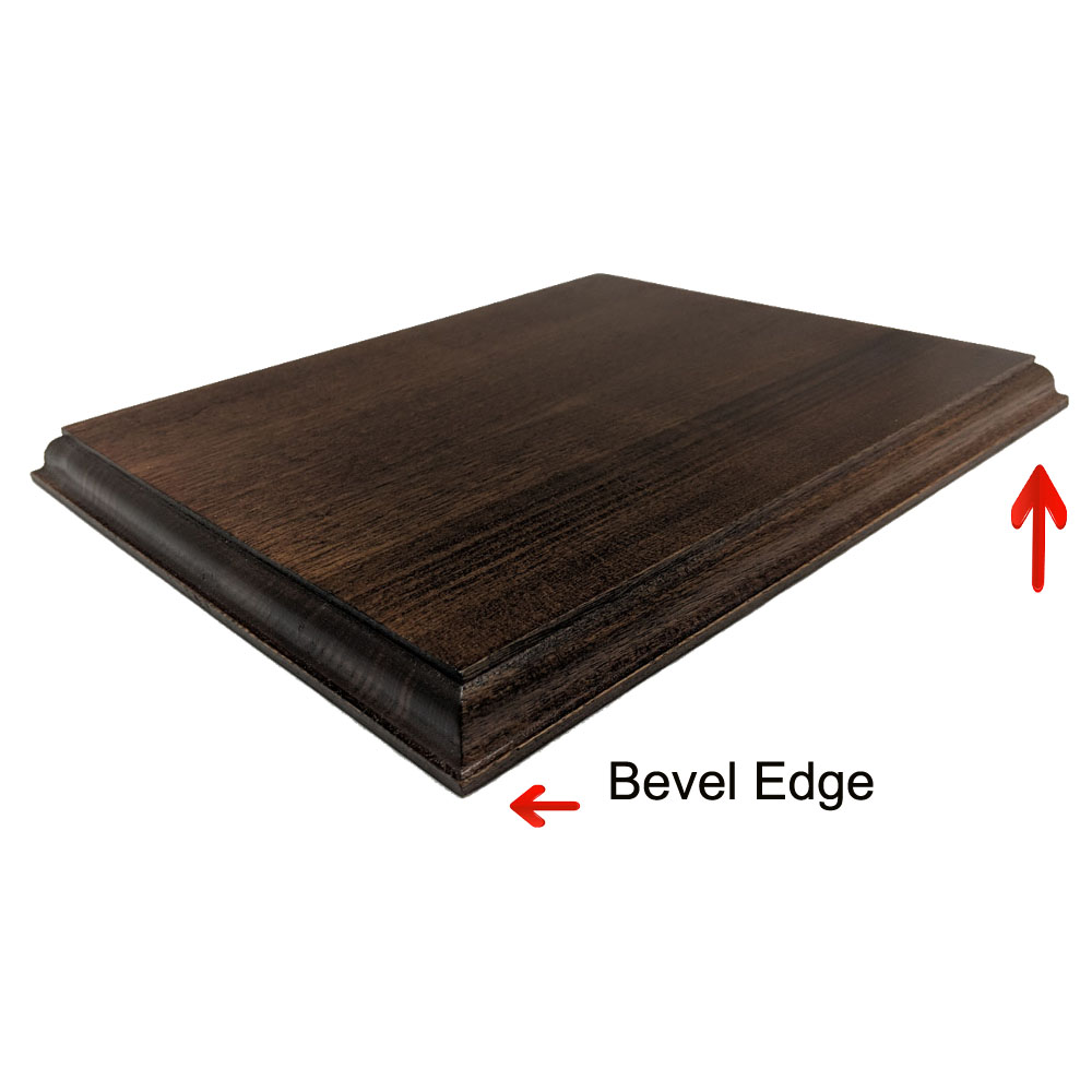 Step-Edge Genuine Walnut Plaque with Sublimatable WhitePlate 2