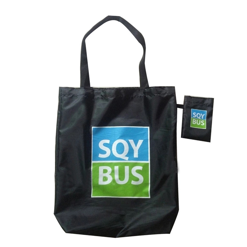 Rpet Polyester Shopping Bag into Pouch 2