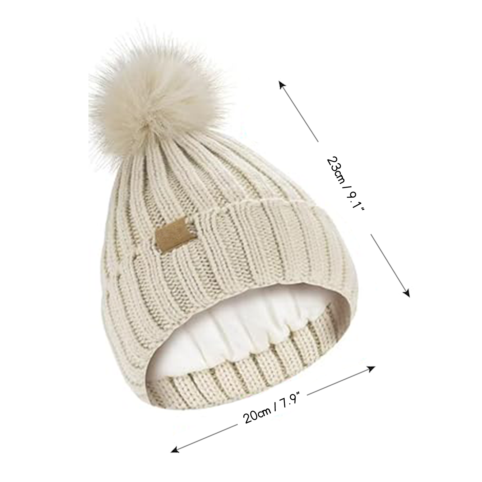 Warm Knit Hat Scarf Touch Screen Gloves Set 2
