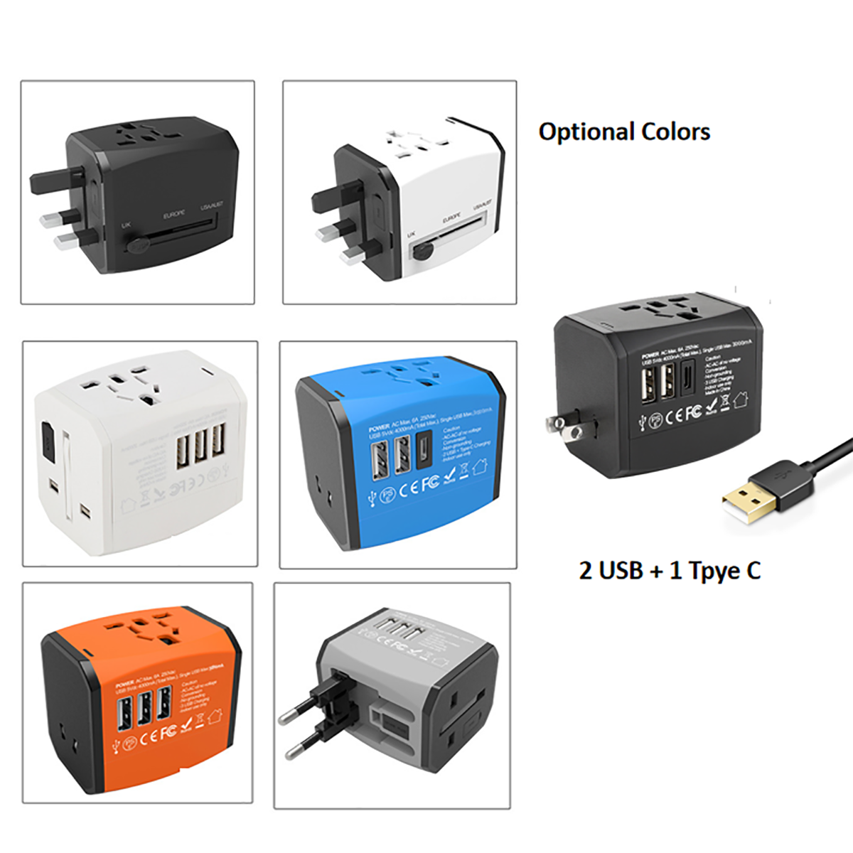 Universal International Travel Power Adapter 3
