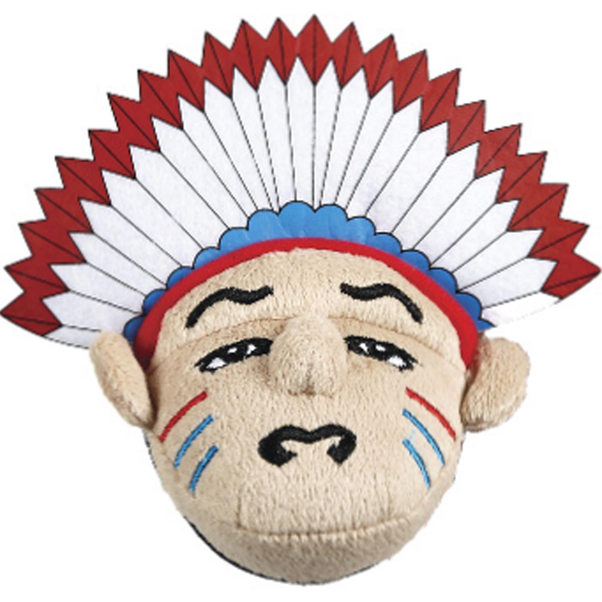 School Mascot Backpack Clip - Indian Chief 1