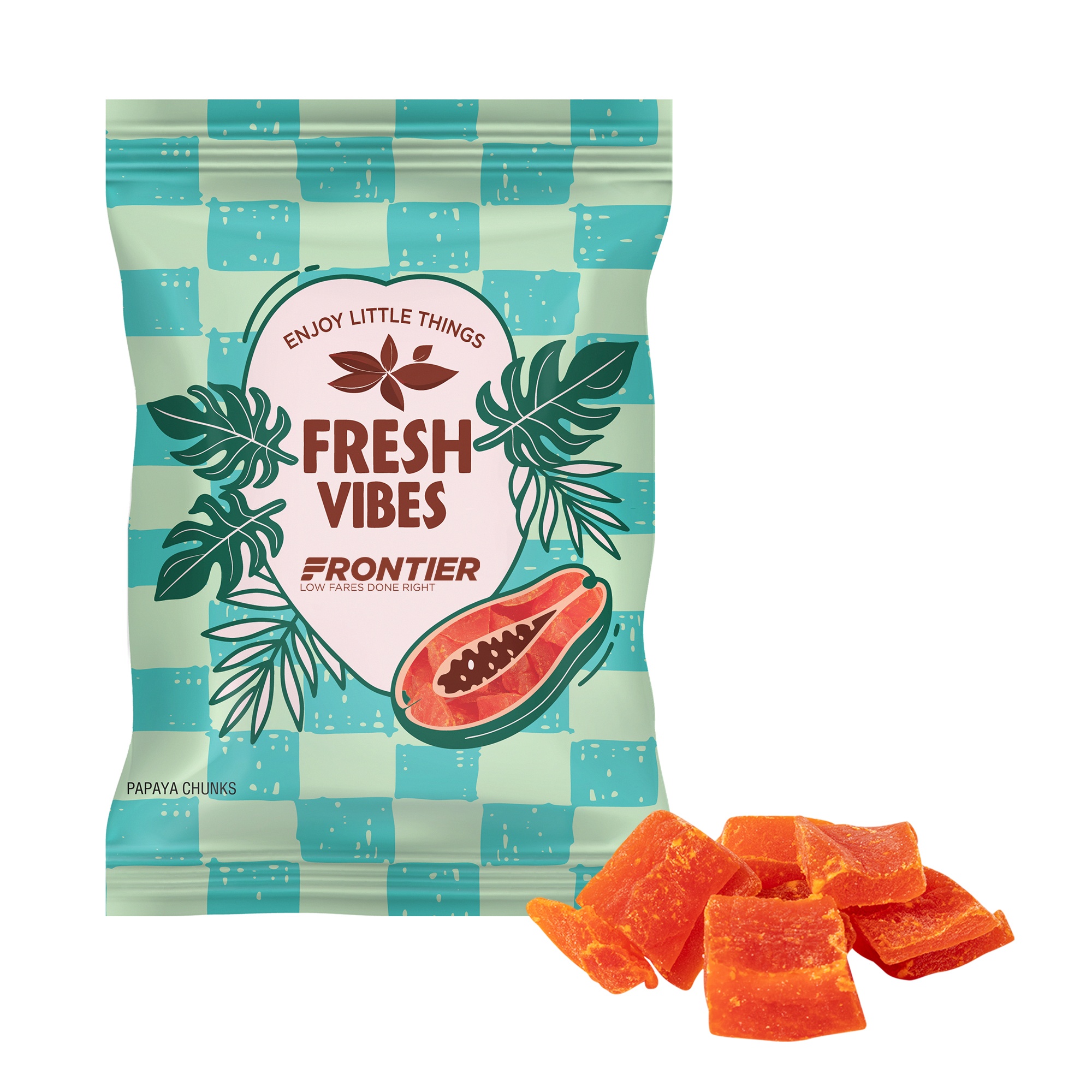 4 oz. Full Color Digibag™ with Papaya Chunks 4