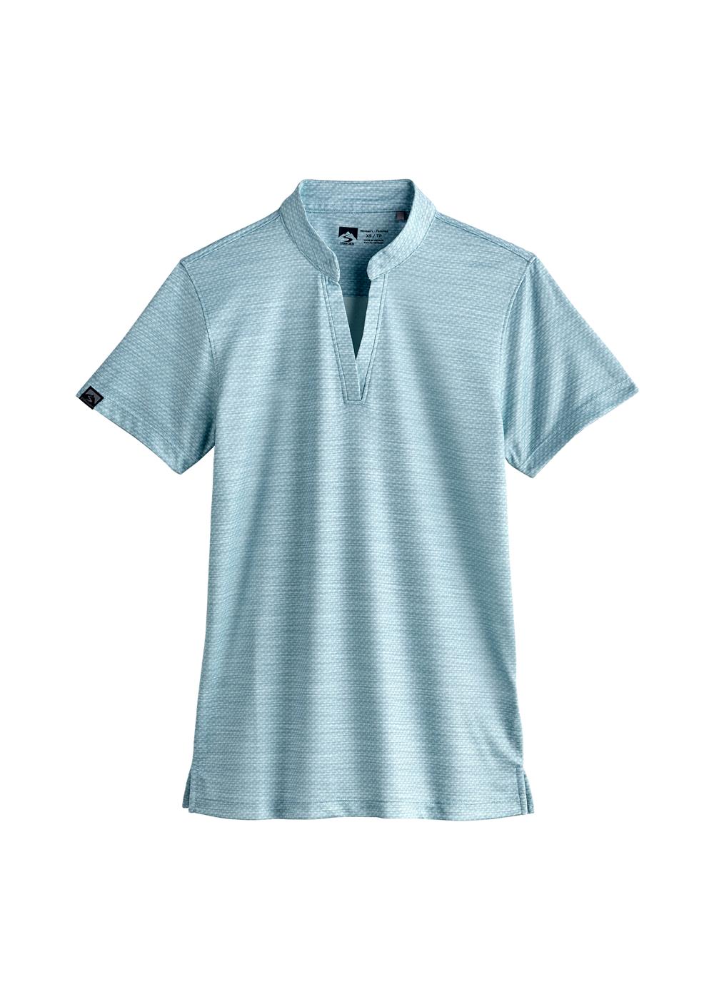 Storm Creek Women's Unwinder Printed Bamboo Short Sleeve Polo 3