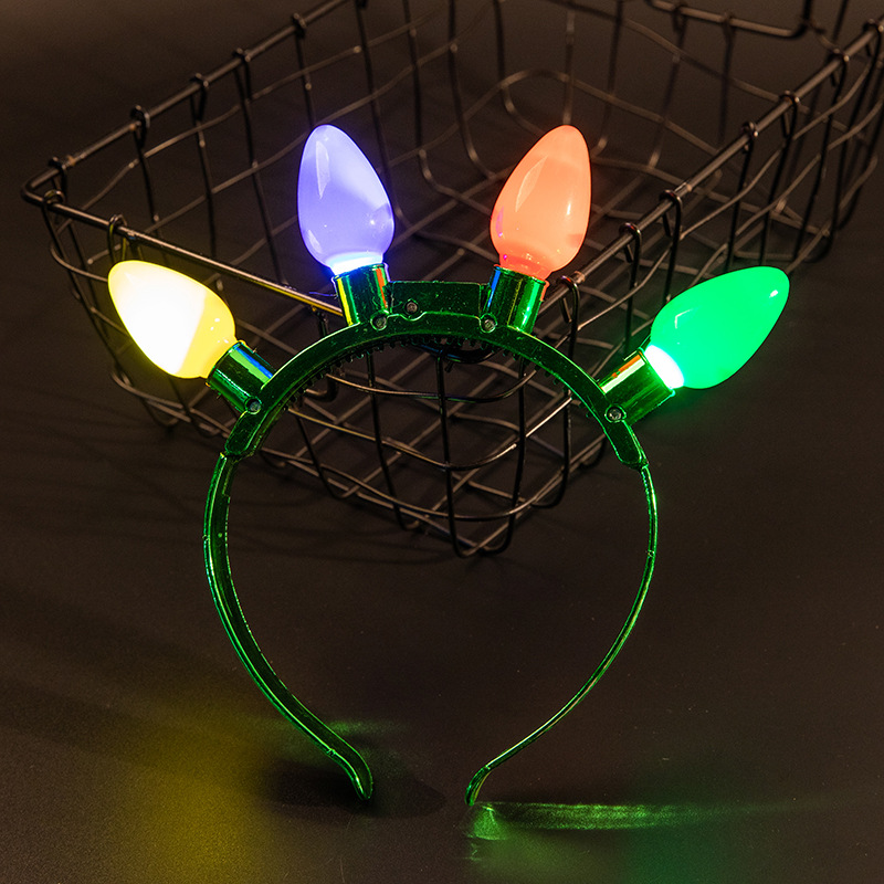 Xmas Led 4 Color Bulb Headband 5
