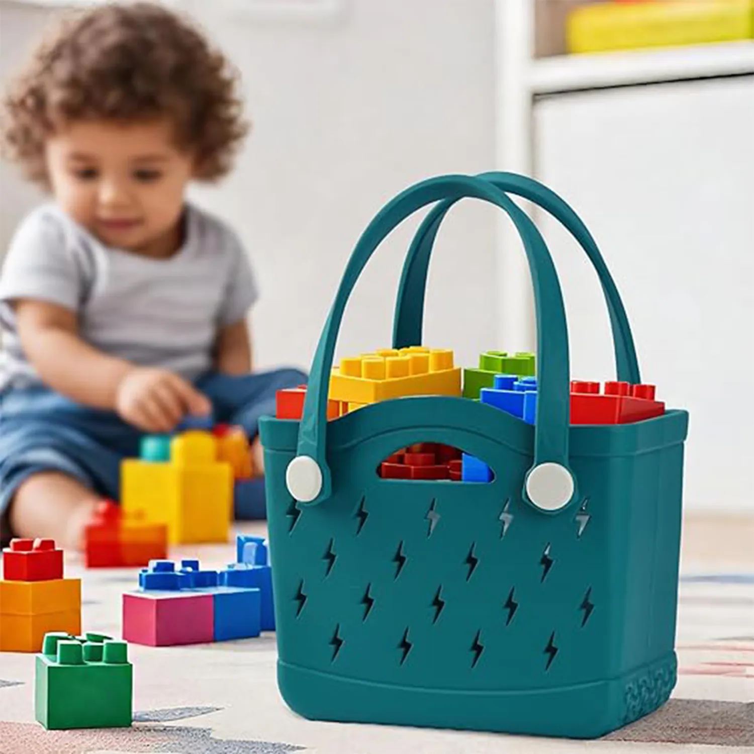 Open Top EVA Beach Tote Bag 5
