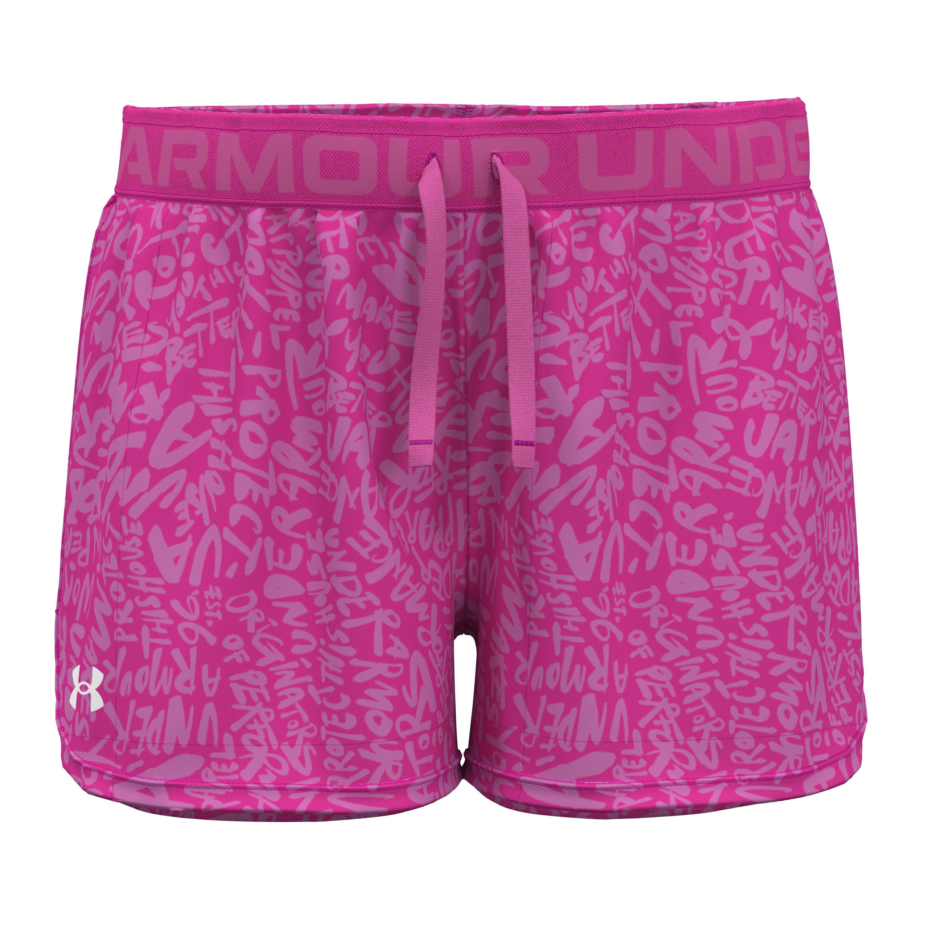 Girls' UA Play Up Printed Shorts  3