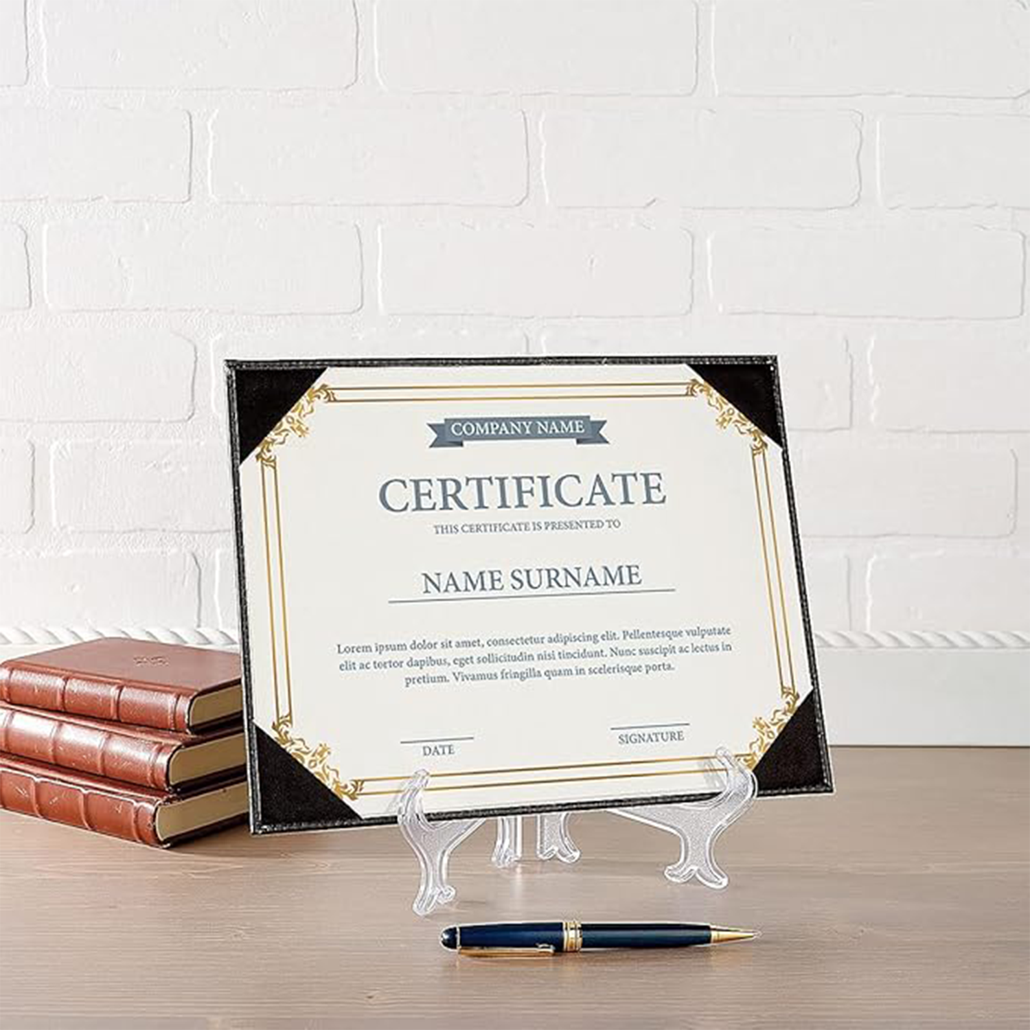 custom Leather Certificate Holders 9