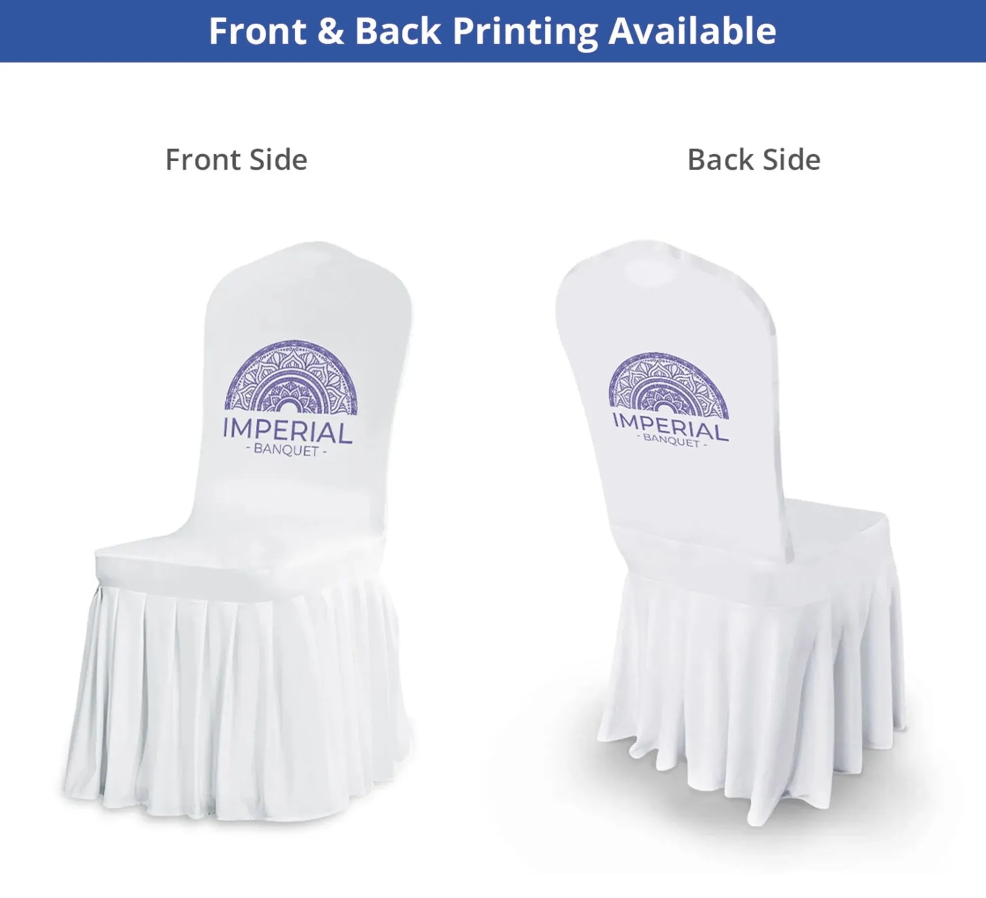Pleated Banquet Chair Covers (14.2" x 32.3") 7