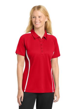 Sport-Tek Women's PosiCharge Micro-Mesh Colorblock Polo. LST685 32