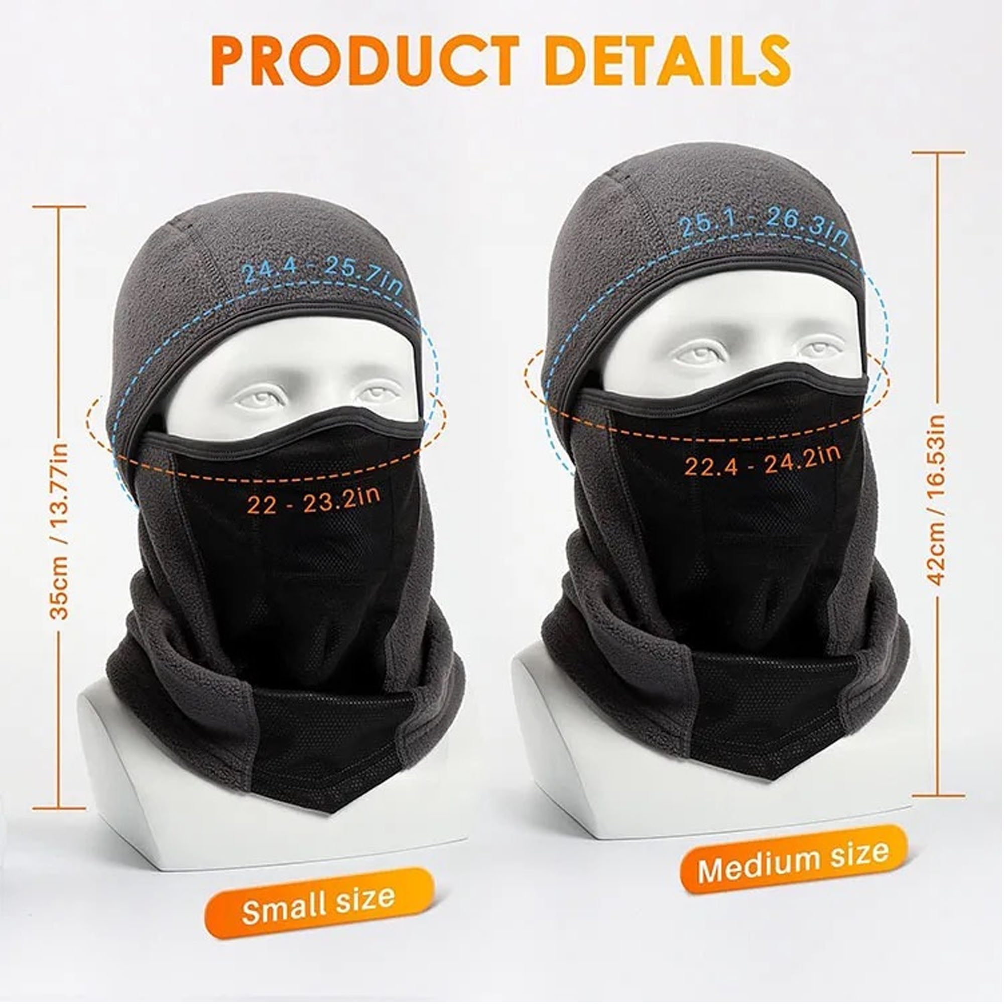 Winter Ski Face Mask with Fleece Thermal Insulation 4