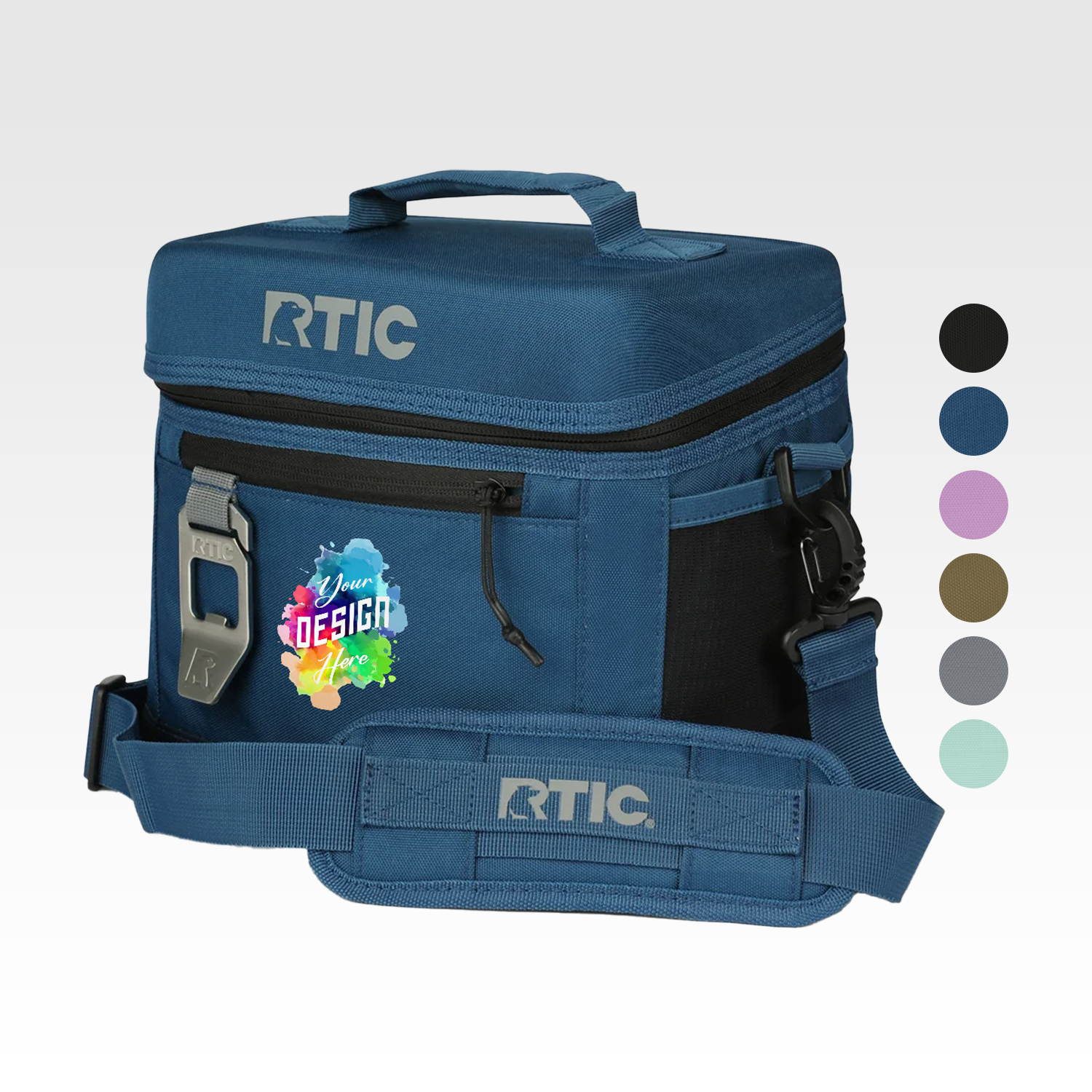 8-Can RTIC® Soft Pack Insulated Cooler Bag w/ Bottle Opener (10" x 8.5") 2