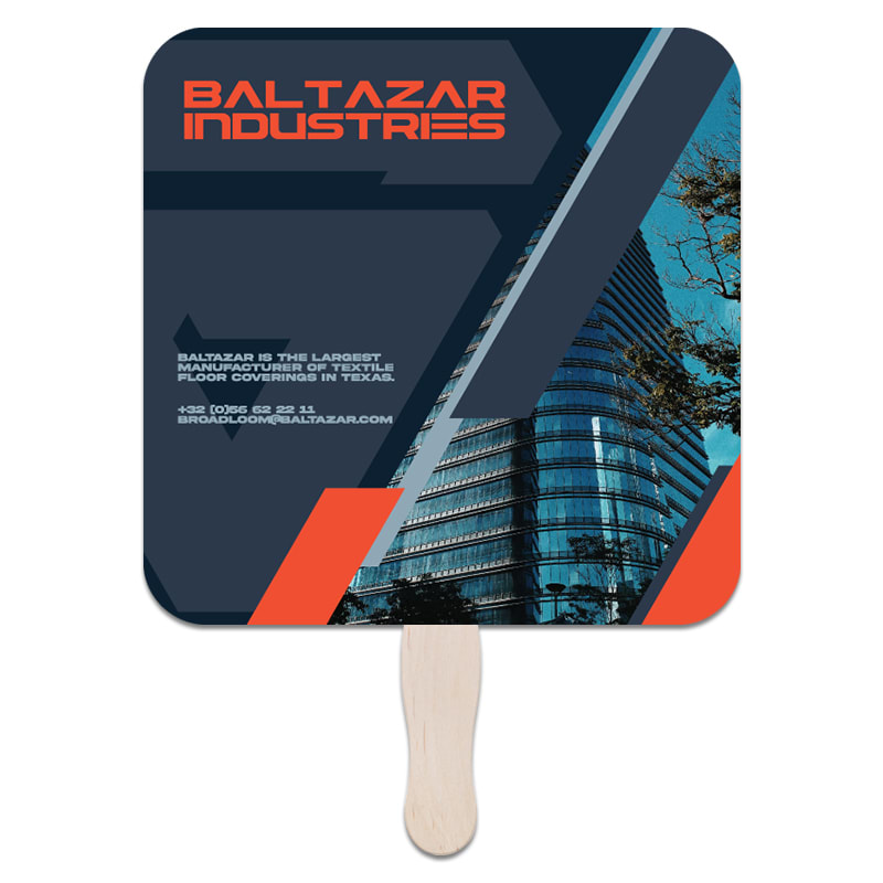 Rounded Square Hand Fans 5