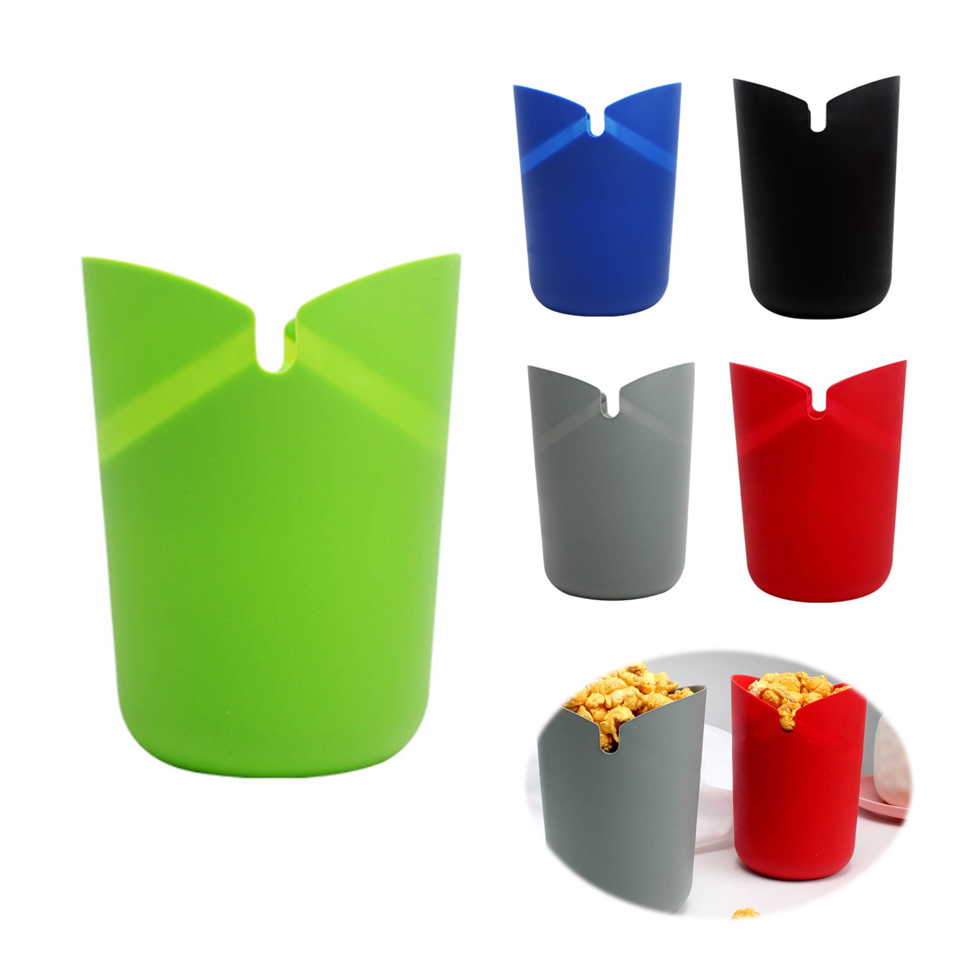 Silicone Microwave Popcorn Bucket 3