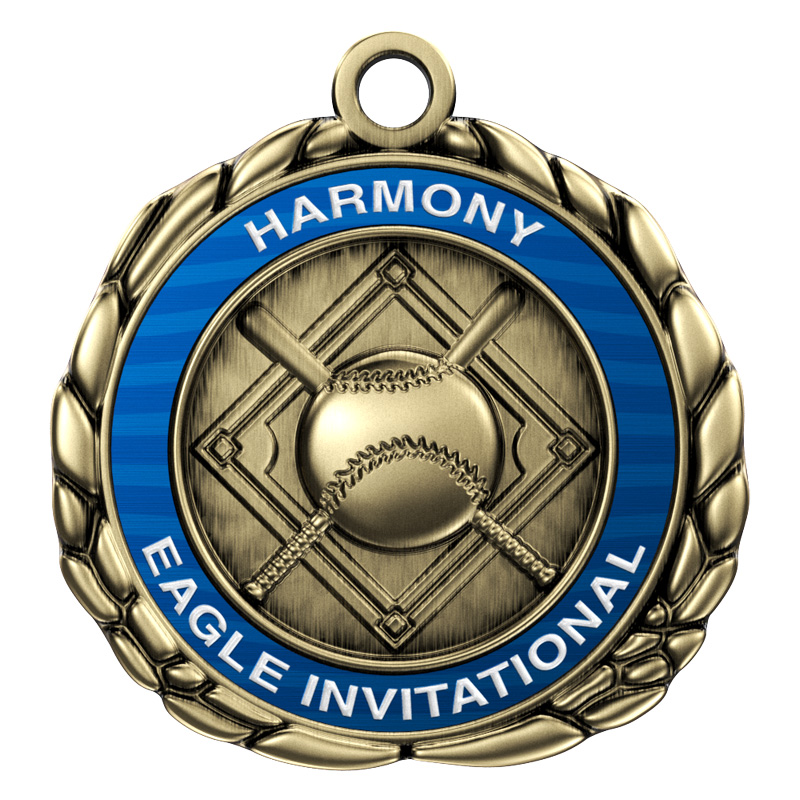 Express Vibraprint™ Baseball Quali-Craft Medallion (2-1/2")