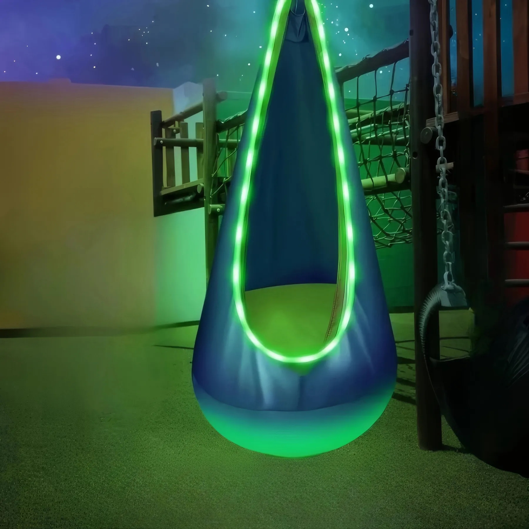 Kids Led Lights Pod Swing Chair 4