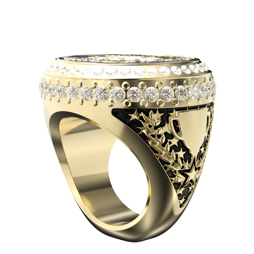 Custom World Class Ring w/ Custom Top & Stock Sides 11