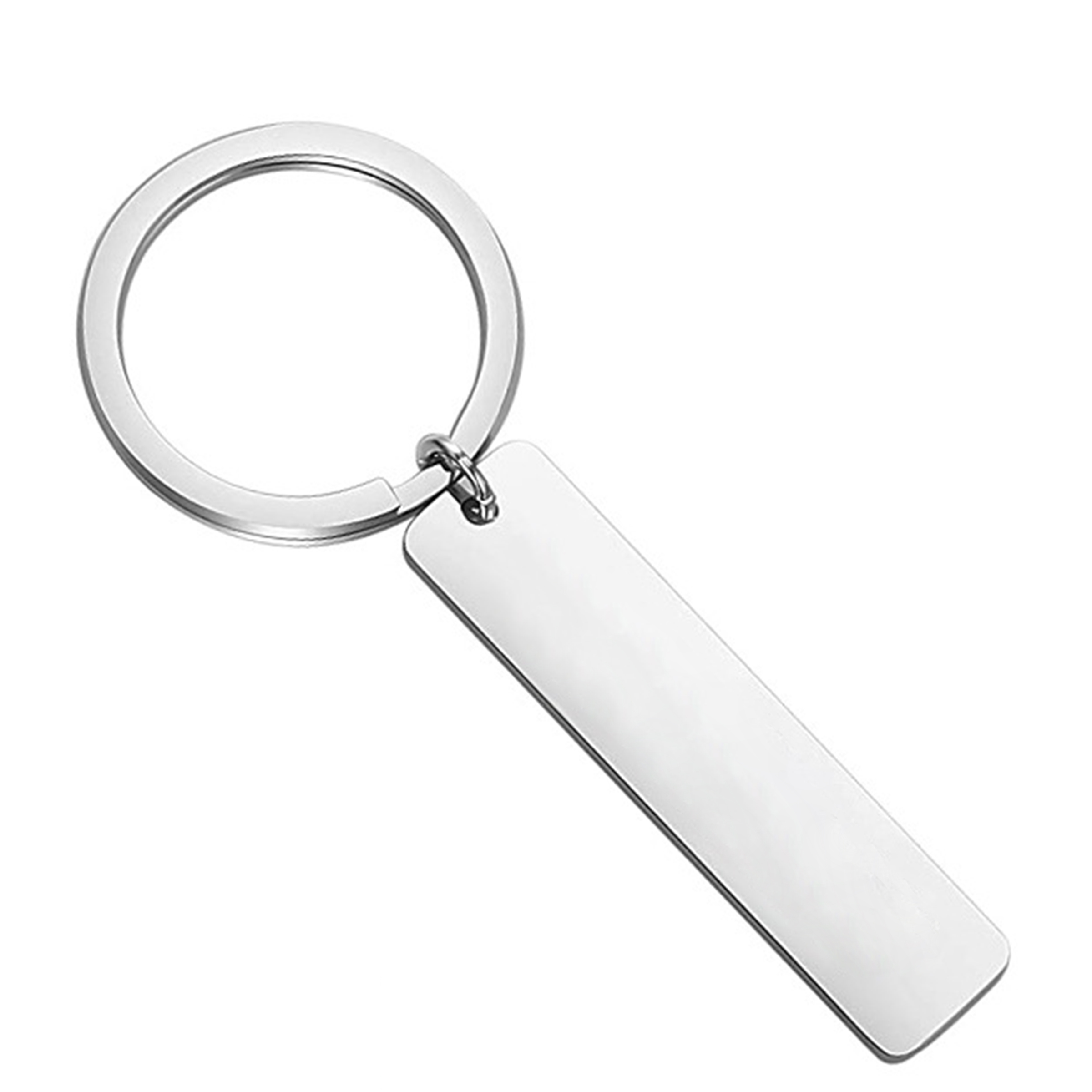 Stainless Steel Double-Sided Keychain 2