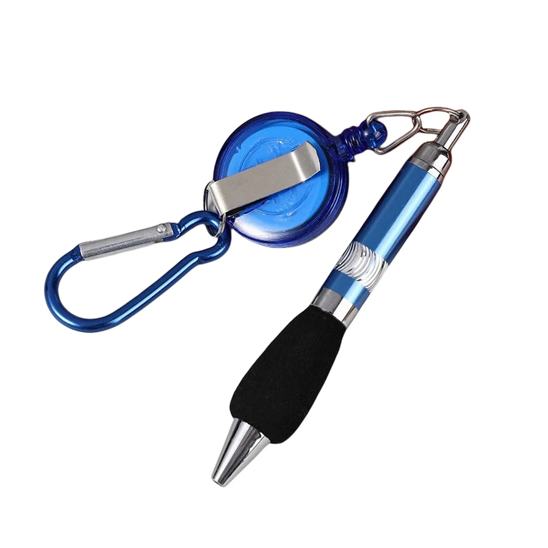 Keychain Retractable Badge Reel Ballpoint Pen 8