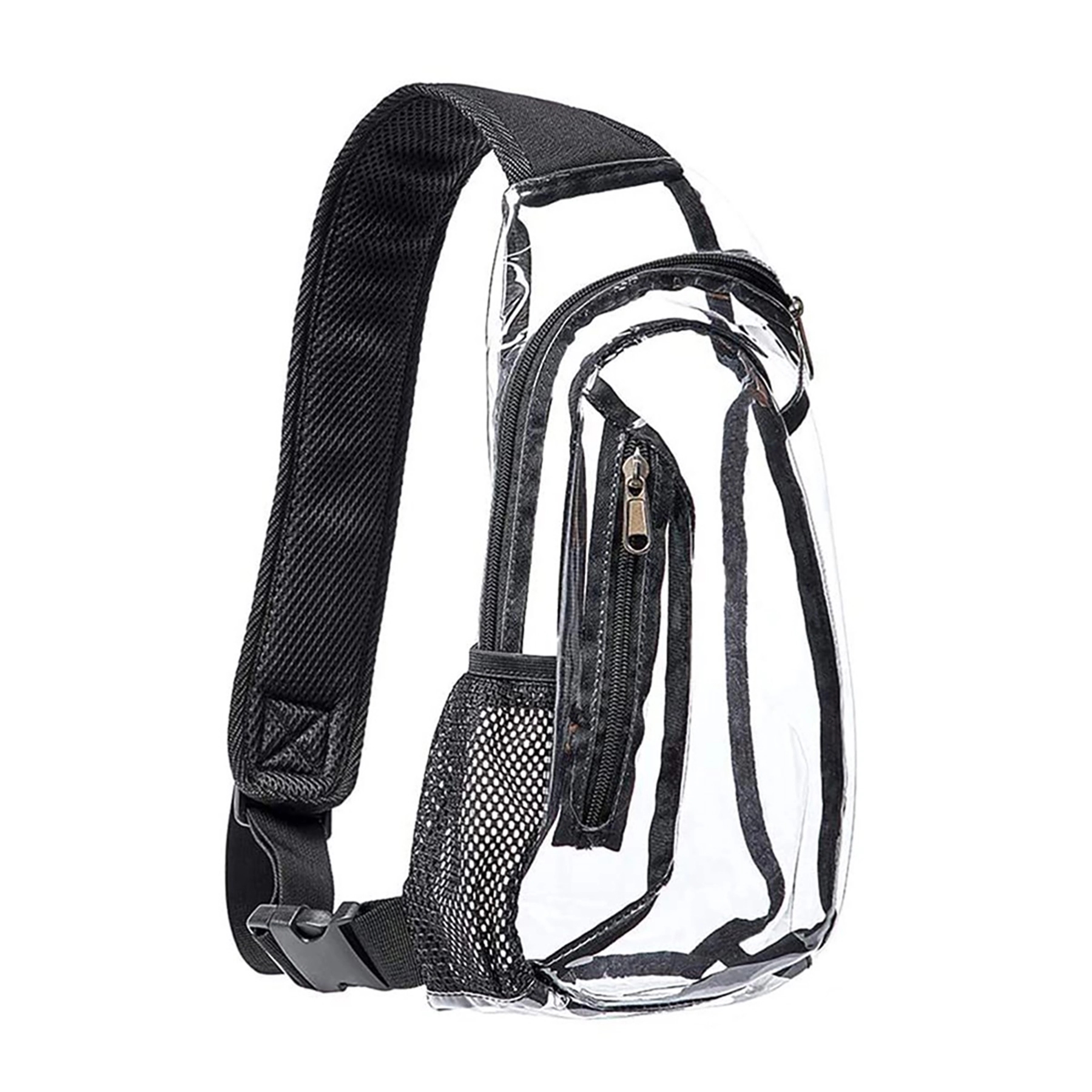 Clear Sling Bag Single shoulder Chest Crossbody pack 7