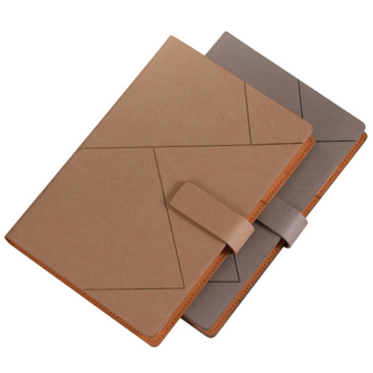 PU Magnetic Buckle Notebook W/ Pen Holder 7