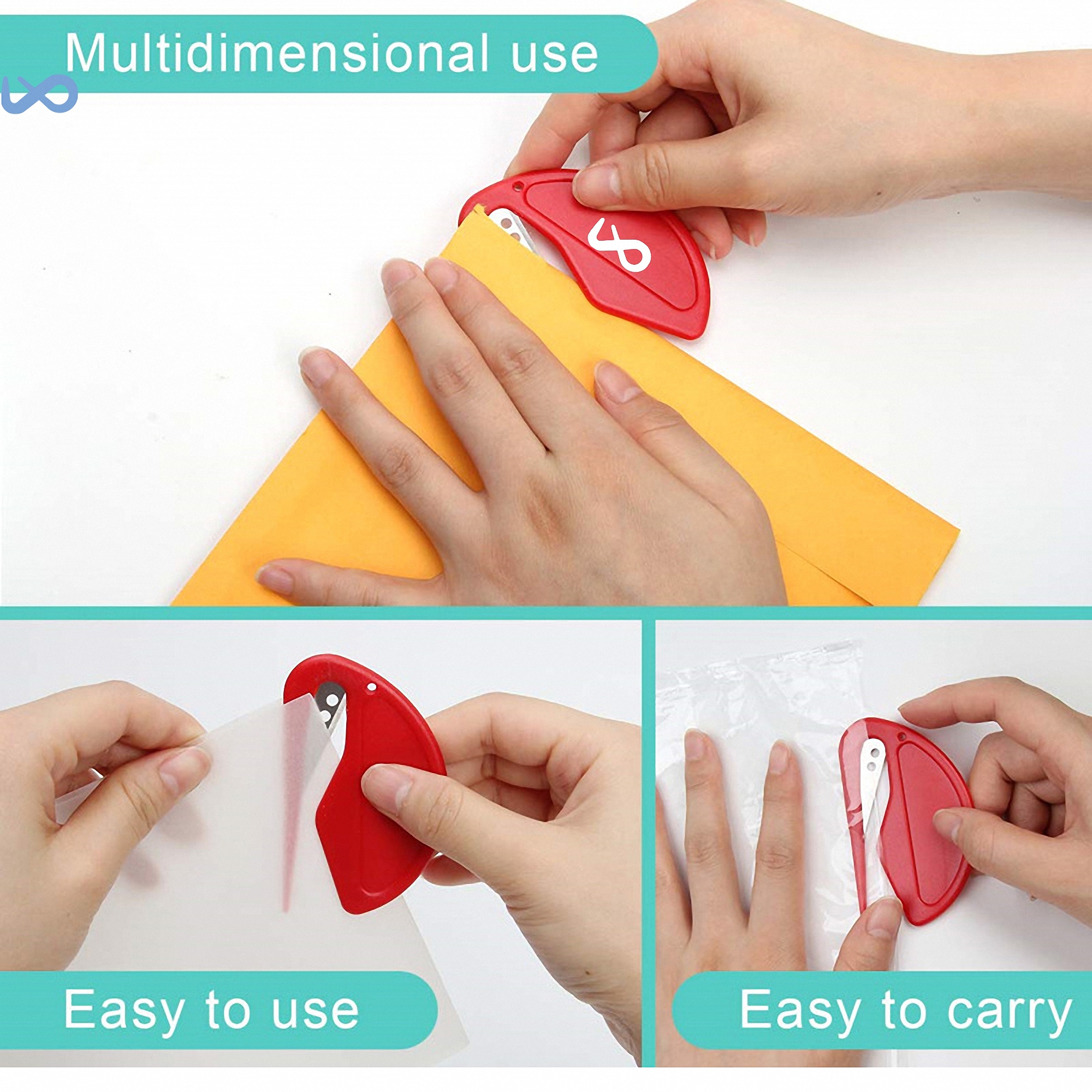 Sharp Metal Blade Plastic Letter Opener 2
