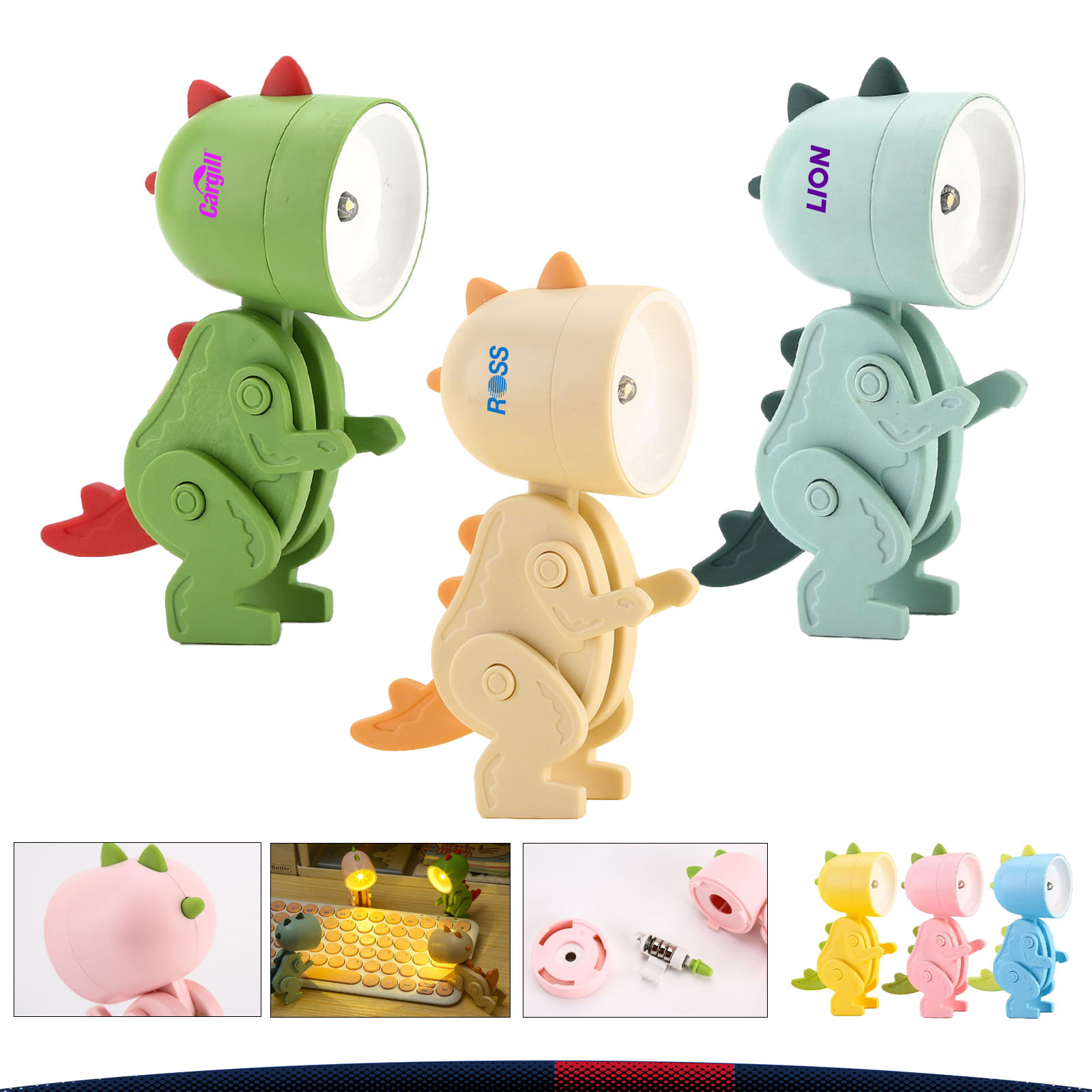 Tibsey Mini Dinosaur Desk Lamp 5